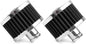 MUGE RACING 23mm Car Air Filter Universal Cold Air Intake Filter High Flow Vent Valve Cover Breather Filter (Black- 2 Pcs)