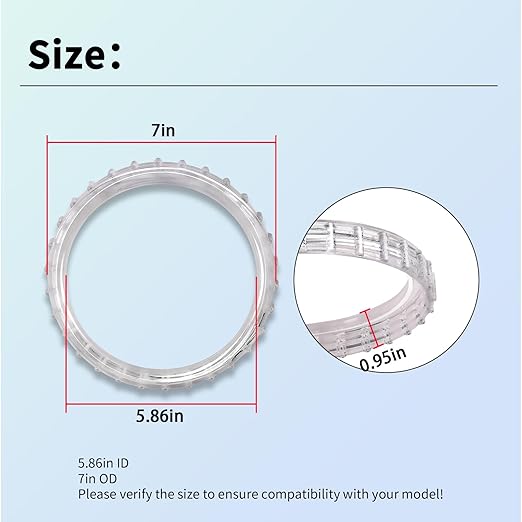 1Pcs Replacement Leaf Trap Nut (5.86" ID,7" OD) Compatible with Intex SF70110-2 Swimming Pool Sand Filter Pump(Only)