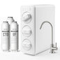 IceJoy TSU 0.01μm Ultra-Filtration Under Sink Water Filter System, 3-Stage Sink Water Filter Tankless Design with Faucet, Smart Panel Display, Eco-Friendly, No Electricity or Water Waste