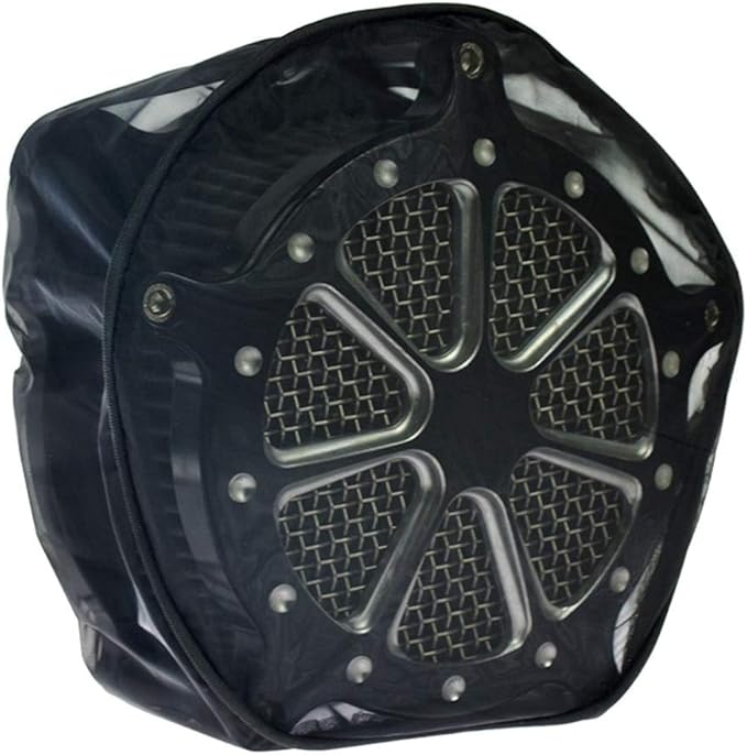 WOWTK Motorcycle Waterproof Air Filter Rain Sock Dustproof Protective Cover for Harley Dyna Sportster Touring Softail Air Filter Cleaner Kits