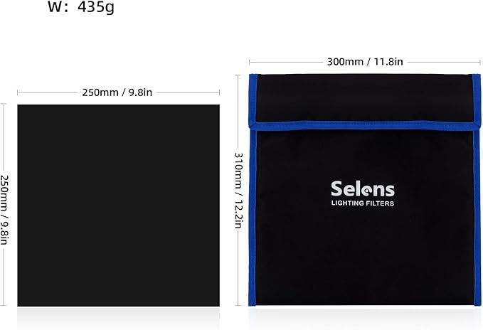 Selens 20pcs Color Gel Filter for Lighting Effect, 10x10 Inches Photography Color Correction Kit for Photo Video Studio, 20 Assorted Colors, Lighting Filters Transparent Color Sheet Filter Sheet Gels
