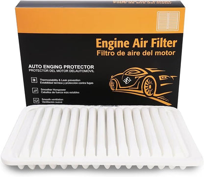 Engine Air Filter 17801-20040 Replacement Suitable for Toyota/Lexus Rigid Panel ES300 2002-03 Camry (2002-2006) Camry Hybrid (2007-2011) Solara (2004-2008) Highlander non-hybrid (2001-2013)