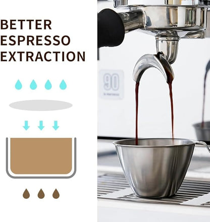 watchget 58mm Espresso Paper Filters - 500 Pcs Disposable Coffee Filter Papers for Espresso Machines, Puck Screen, Compatible with 58mm Portafilter Baskets