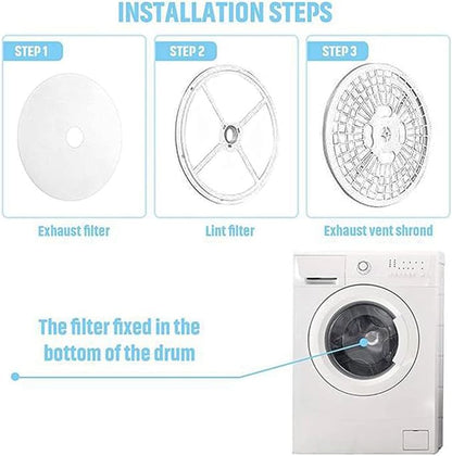 REDYY 20 Pieces Cloth Portable Dryer Exhaust Filters Set Universal Dryer Lint