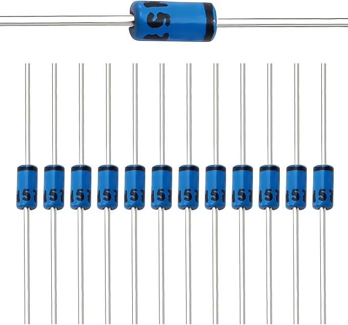 Chanzon 50 Pcs 1N5711 Schottky Barrier Rectifier Diodes 15mA 70V DO-35 (DO-204AH) Axial 5711 IN5711 15 mA 70 Volt Small Signal Switching Diode