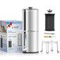 Purewell 1.0 Gallon Portable Gravity Water Filter System, 3-Stage 0.01μm Ultra-Filtration Countertop System with Water Level Window and Stand, Reduce 99% Chlorine, for Camping, RVing, Home (PW-1G-K)