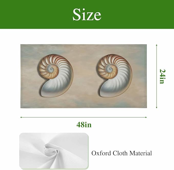 Fluorescent Light Covers for Ceiling Lights Shell Conch Magnetic Light Filters 3 Pack 4x2 ft Vintage Ocean Marine Life Ceiling Lights Cover for Classroom Office School Home Drop Lamp Decor