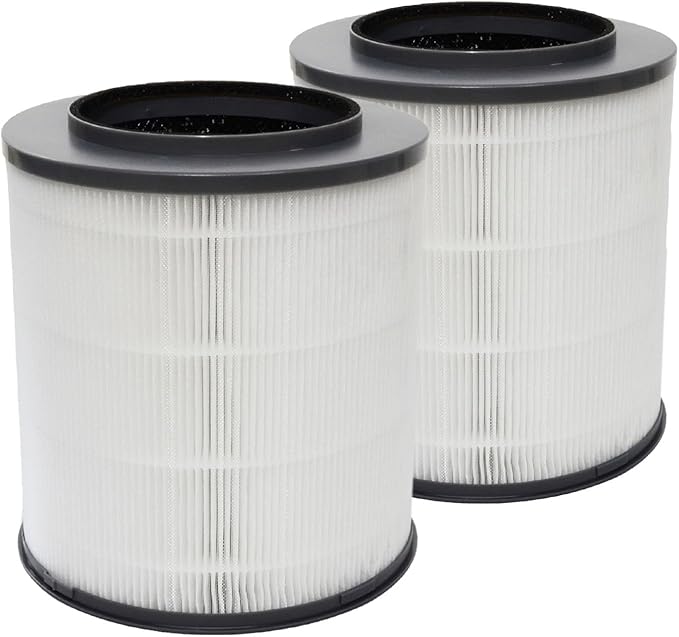 PUREBURG 12030 Replacement Filter Compatible with Clorox 11030 11031 Medium Rooms Air Purifiers,2-Pack H13 True HEPA Activated Carbon 2-in-1 3-Stage Filtration
