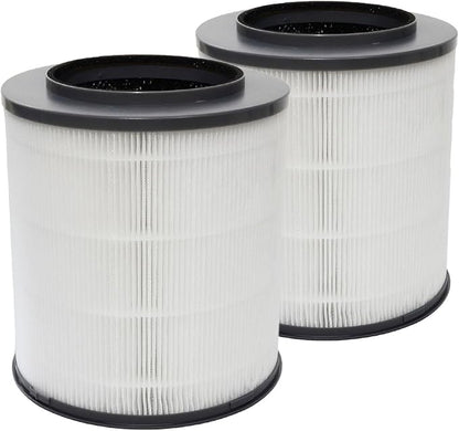 PUREBURG 12030 Replacement Filter Compatible with Clorox 11030 11031 Medium Rooms Air Purifiers,2-Pack H13 True HEPA Activated Carbon 2-in-1 3-Stage Filtration