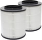 PUREBURG 12030 Replacement Filter Compatible with Clorox 11030 11031 Medium Rooms Air Purifiers,2-Pack H13 True HEPA Activated Carbon 2-in-1 3-Stage Filtration