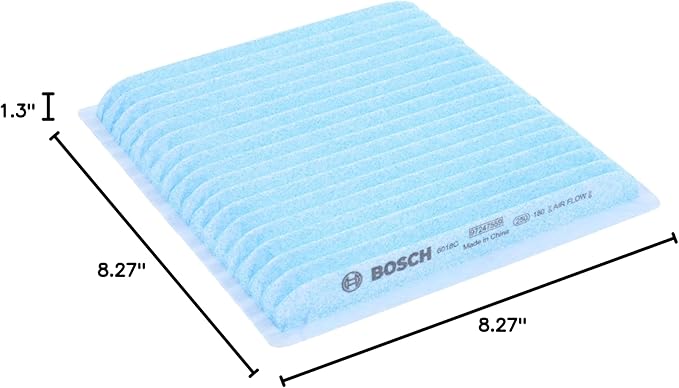 BOSCH 6018C HEPA Cabin Air Filter - Compatible with Select Ford Edge; Lincoln MKX; Mazda CX-9
