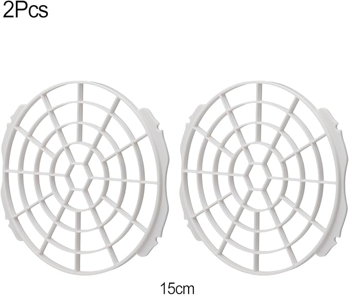 Portable Air Conditioner Filter Screen for Window Adapter, 13cm 15cm Exhaust Hose Net with for Insect and Dust Protection, for Easy Install AC Vent Cover, White(13cm)