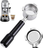 51mm Bottomless Portable Filter, 3 Ears, With 304 Stainless Steel Double Tube Capacity Cup Filter Basket, Only Compatible for Delong Dedica Ec680, Ec685, Smeg And Eupa Coffee Machines