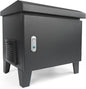 HQUA ASC02 Weatherproof Outdoor Cabinet, Housing for Pond Aerator, Air Pump 19”W×14”D×18.5”H with 110V Cooling Fan, pre-Wired Outlet and 10’ 3-pin Plug Cord Included