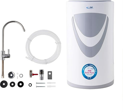 AMI Sola Pure, Under-The-Counter UV Water Purifier, Water Filter for Sink with UV and UF