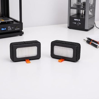 WALFRONT 2PCS Air Filter Activated Carbon Filter Cartridges Replacement for X1 P1S Series 3D Printers with Low VOC Emissions for Cleaner Air