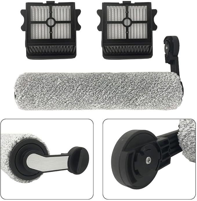 Roller Brush Filters For MMX Avac S878W Smart Wet & Dry Cordless Floor Washer, Floor Scrubber Filters Main Brush Accessories