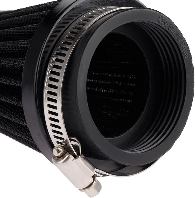 Mtsooning Air Intake Filter Pod, 54mm/2.12" Tapered Clamp-on Breather, Inlet Truck Cold Cone Cleaner Replacement for Motorcycle ATV Dirt Pit Bike Go Kart 50-110cc