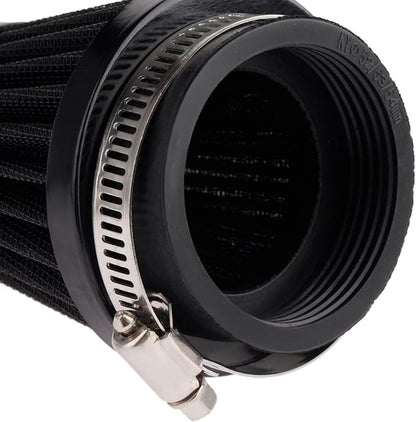 Mtsooning Air Intake Filter Pod, 54mm/2.12" Tapered Clamp-on Breather, Inlet Truck Cold Cone Cleaner Replacement for Motorcycle ATV Dirt Pit Bike Go Kart 50-110cc