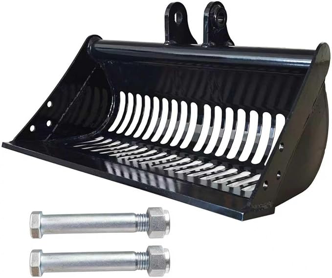 24-inch / 600-millimeter Screen Bucket, Excavator Accessory, Suitable for AGT and Other Chinese mini excavators, Used as a Filtering Frame Screen Bucket for Filtering and Sorting Materials.