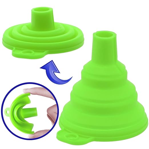 OIIKI 3D Printer Resin Filter, Stainless Resin Filter Cup + Silicone Funnel + 100ml Measuring Cup Disposable for 3D Printer(Green)