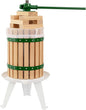 CAELUM Fruit Wine Press, 1.6 Gallon Wood Fruit and Cider Press Squeezer With T-Handle, Juice Maker, Wine Making Press Squeezer for Outdoor, Kitchen（Green）