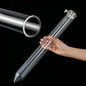 Chunful Glass Extractor Extraction Filter Tube 20" Long 50mm Diameter Thick and Sturdy Extraction Filter Tubes with Stainless Steel Clamp