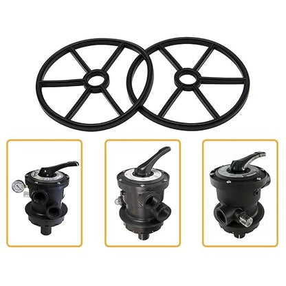 2PCS High Rings Filter Valves Systems Maintenance Sealing Rubber Texture for Water Supply Pool Filter Multiport Valves Seal