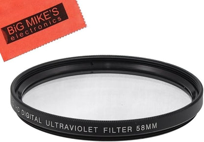 58mm UV Filter for Nikon 55-300mm f/4.5-5.6G ED VR AF-S DX Nikkor