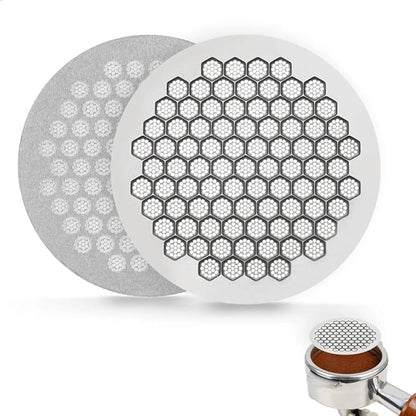 watchget 53mm Espresso Puck Screen Reusable Mesh Coffee Filter 0.8mm Thickness Puck Screen Stainless Steel Lower Shower Screen for 53mm Protafilter Basket