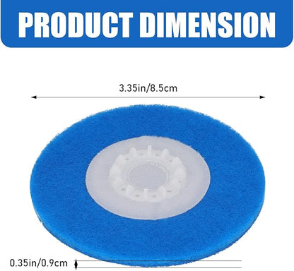 Magic Sponge Eraser Pads for Shark Steamer S7001 s7020 s7000amz s7000 s7001tgt s7201 s8201 S7005 s8001 Series Rotating Steam Scrubber,Scrub Sanitize at The Same,Round Scrubbing Mop Replacement Pad