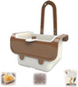 Kitchen Food Waste Catcher for Sink Faucet Hanging, Multi-purpose Kitchen Sink Strainer Basket with Self-Cleaning Press to Open Dumping Design, The Food Trash Leftovers Basket Catcher (Khaki)