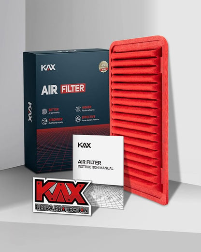 KAX Premium Engine Air Filter, GAF007(CA9360) Replacement for Toyota Camry 2002-2011, Sienna 2004-2010, Highlander 2001-2007/2009-2013, Solara 2004-2008, Lexus ES300, ES330, RX330, RX350