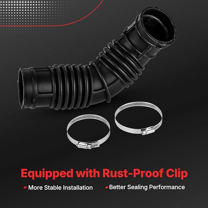 13308302 Air Cleaner Intake Hose Tube with Clamps for 2011-2012 Cruze Base 1.8L, 2011-2016 Chevy Cruze LS, 2011-2015 Cruze LT