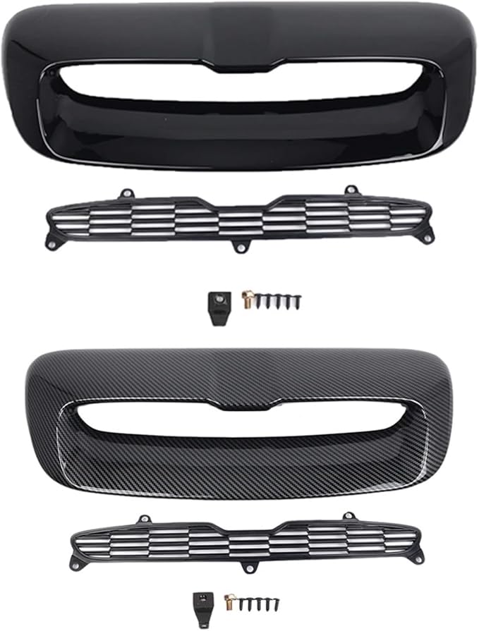 Car Front Air Intake Vent Scoop Car Air Flow Intake Hood Compatible With BMW Compatible With Mini And Cooper R55 R56 R57 R58 R59 2007-2013(Carbon fiber black)