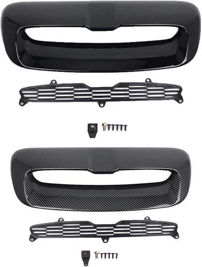 Car Front Air Intake Vent Scoop Car Air Flow Intake Hood Compatible With BMW Compatible With Mini And Cooper R55 R56 R57 R58 R59 2007-2013(Carbon fiber black)