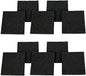 Eagles Square Compost Bin Filters, 10PCS, 4.7" x 4.7" x 0.4" Charcoal Filters for Kitchen Compost Bin Pail, Square Activated Carbon Filter Bio Bucket Filter Universal Size