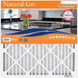 NaturalAire 20x20x1 Pleated Air Filter - Odor Eliminator with Baking Soda, 4-Pack of MERV 8. Controls Household Odors and Traps Harmful Airborne Particles, Lasting Up To 90 Days. 84857.012020