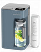 Ecoviva Mate 3 Countertop Reverse Osmosis Water Filter, 8-Stage RO Water Filtration System with 44oz Water Pitcher Smart Auto-Filling, 3:1 Pure to Drain, NSF Certified Tabletop Purifier, Blue