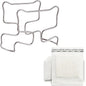 Hanging Ear Drip Coffee Bag Holder with 50-100Pcs Portable Coffee Filter Paper Bag, Coffee Drip Bag Chair Stand, Portable Coffee Filter Paper Bag, for Easy Pour Over (Stand + 100 Bags)