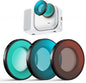 Haoge Filters Set for Insta360 GO Ultra,Includes CPL,ND8,UV,and Screen Protector,Multi-Coated Optical Glass,Filter kit Vlog Video Accessory