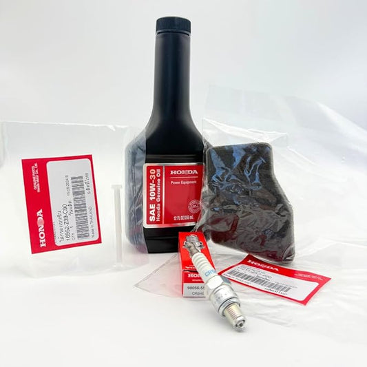 KINDZA Genuine Tune up kit for Honda EU1000i Include Genuine 17211-ZT3-000 air Filter, Genuine Fuel Strainer 16952-Z39-C90, Motor Oil 10w-30, Genuine Spark Plug 98056-55777 CR5HSB