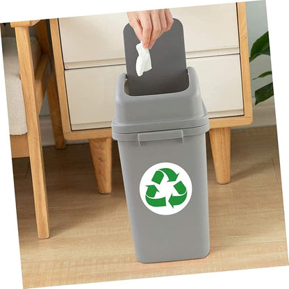 Garbage Sorting Stickers Set 6 Self-Adhesive Waste Classification Labels for Trash Cans Colorful Design for Home Recycling