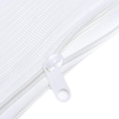 JIHAQUA Aquarium Filter Bags Large - Reusable Fish Tank Filter Media Mesh Bags with Plastic Zipper (7.5 x 12 inch (6 Pack))