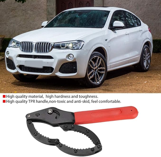 Aramox Oil Filter Wrench, 75-96mm, TPR Handle, ABS Material, Stainless Steel