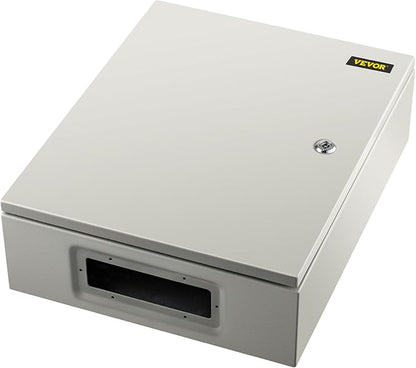 VEVOR NEMA Steel Enclosure, 20 x 16 x 6'' NEMA 4X Steel Electrical Box, IP66 Waterproof & Dustproof, Outdoor/Indoor Electrical Junction Box, with Mounting Plate