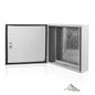 Electrical Box 20 x 20 x 6 Inch Indoor Outdoor Electrical Enclosure Box Steel Junction Box Wall Mounted Universal Electrical Project Box with Safety Locks and Mounting Plates
