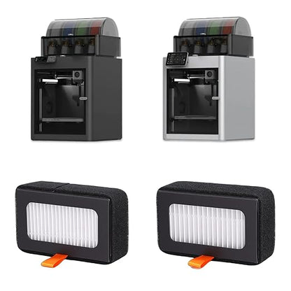 WALFRONT 2PCS Air Filter Activated Carbon Filter Cartridges Replacement for X1 P1S Series 3D Printers with Low VOC Emissions for Cleaner Air