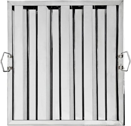 New Star Foodservice 54385 Stainless Steel Hood Filter 20" W x 20" H, Set of 6