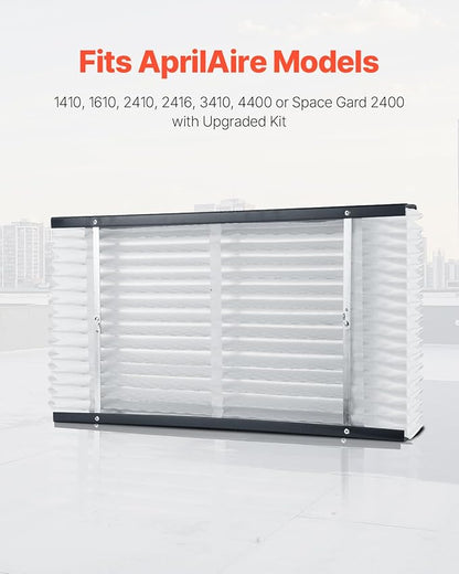 VEVOR 16x28x4 Furnace Air Filter, MERV 13 Pleated HVAC AC Replacement, Electrostatic 12-Month Air Cleaner, 2-Pack (Actual Size: 16.34x27.76x3.98 in), for Improving Home Indoor Quality